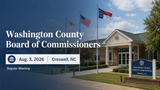 Washington County Commissioners to Meet Aug. 3 in Creswell
