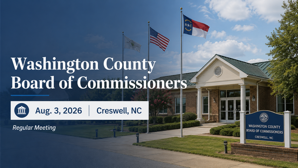 Washington County Commissioners to Meet Aug. 3 in Creswell